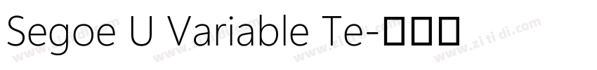 Segoe U Variable Te字体转换